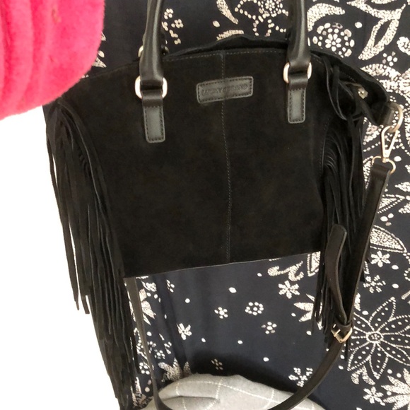 Black suede lucky brand purse - Picture 2 of 2